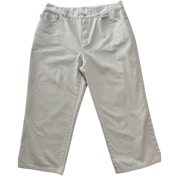 Lauren Jeans Co. Ralph Lauren Capris Womens 10 (30 X 20) Cotton Khaki - Picture 2 of 8
